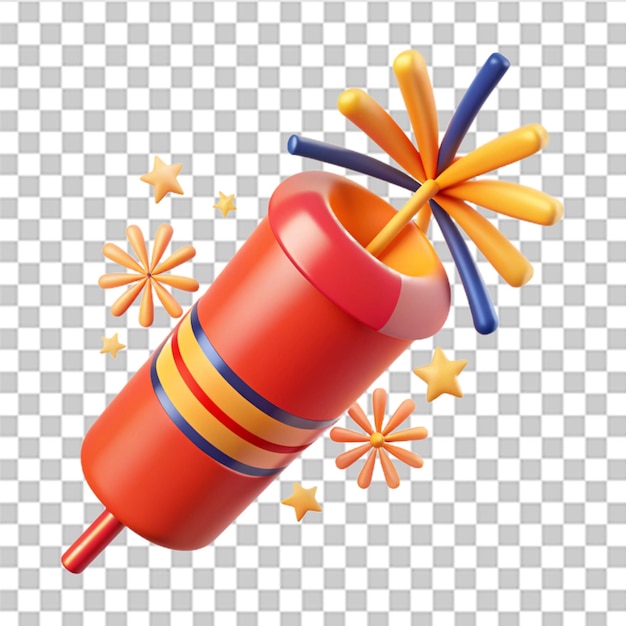 New Year Firecracker Illustration Vector