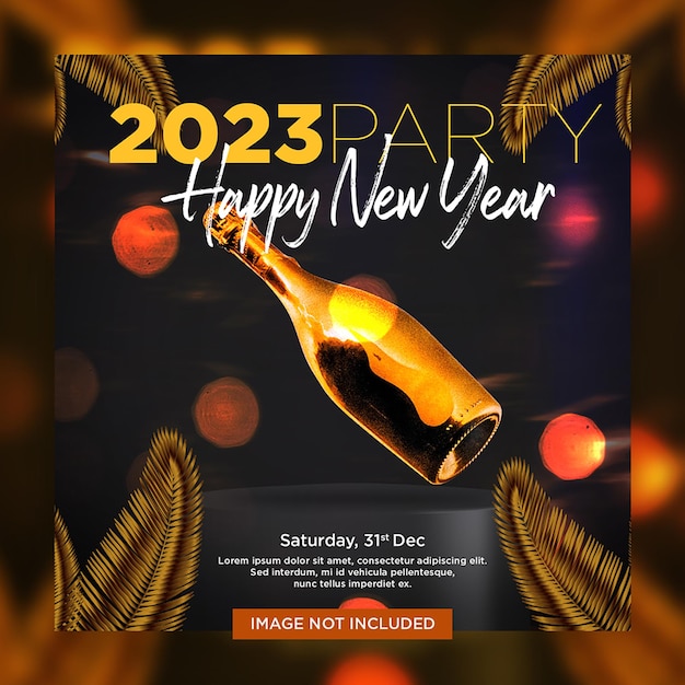 New Year Party 2023 Banner