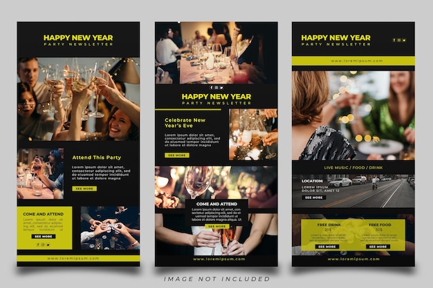 Newsletter party template