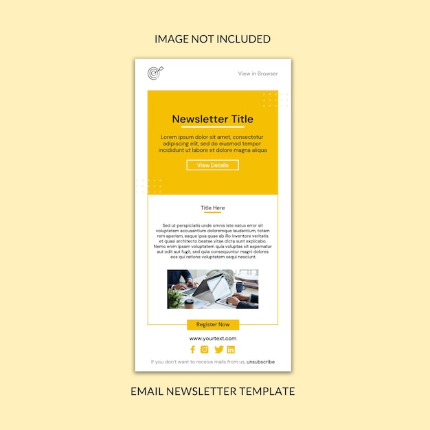 PSD newsletter template 04