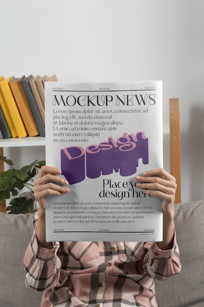 Newspaper magazine mock-up design