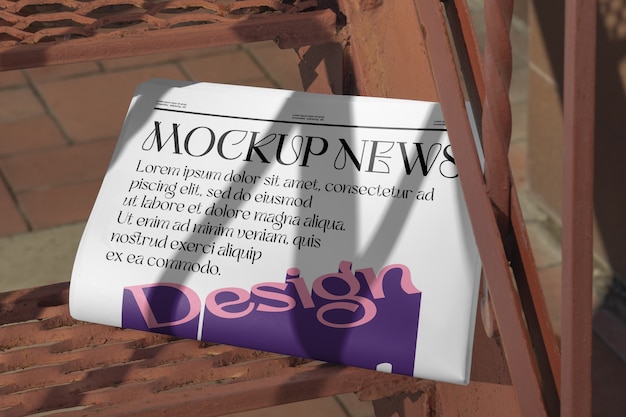 Newspaper magazine mock-up design