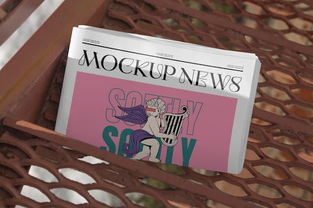 Newspaper magazine mock-up design