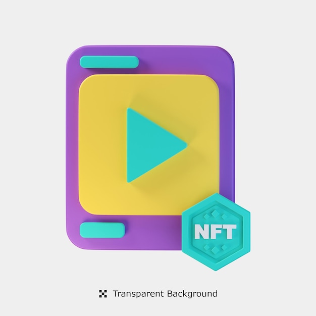 Nft Video 3d Icon Illustration