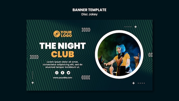 PSD the night club banner template