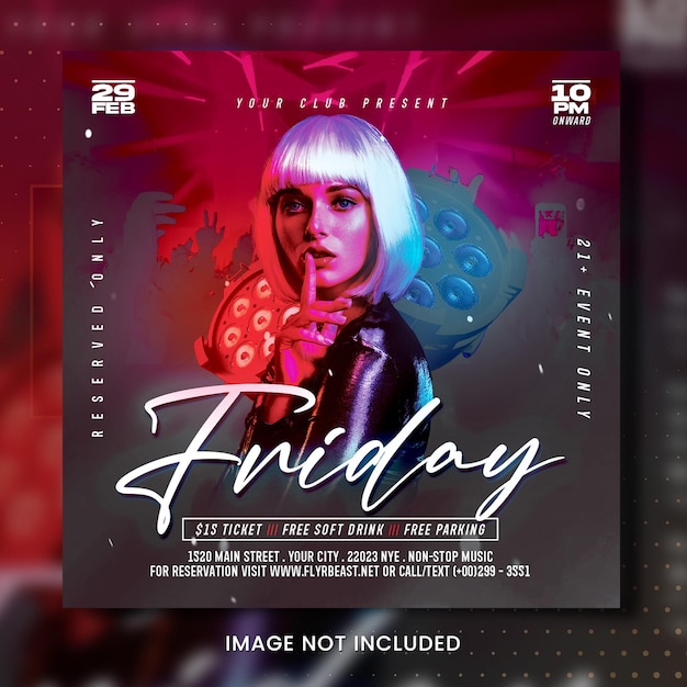 Night Club Party Flyer Template