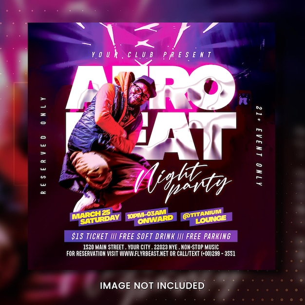 Night Club Party Flyer Template