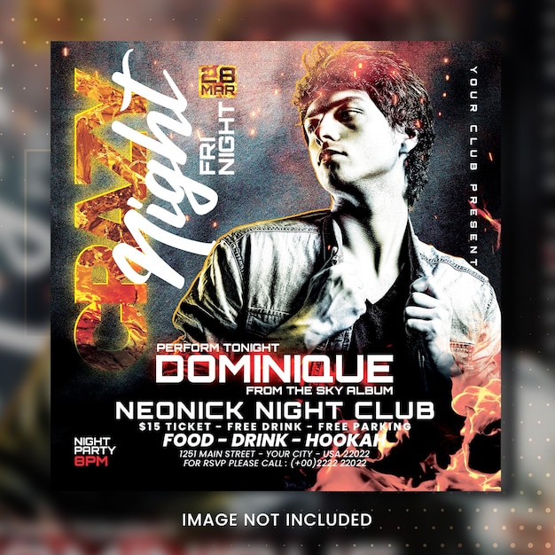 Night Club Party Poster