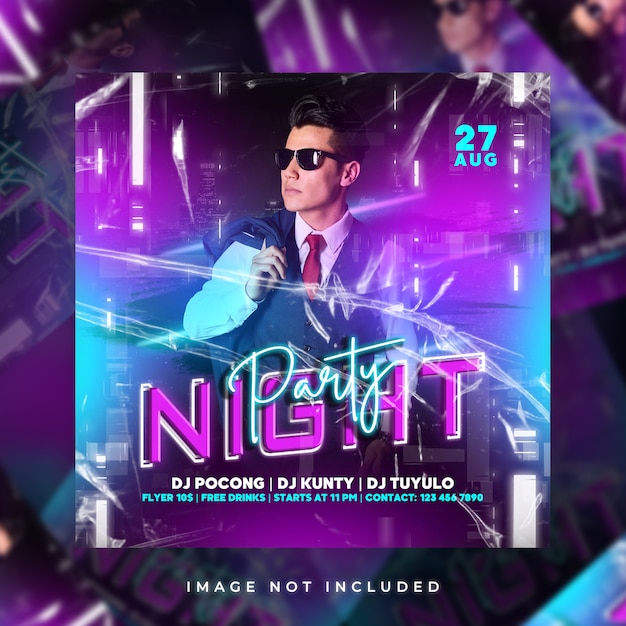 Night Party Flyer Party 