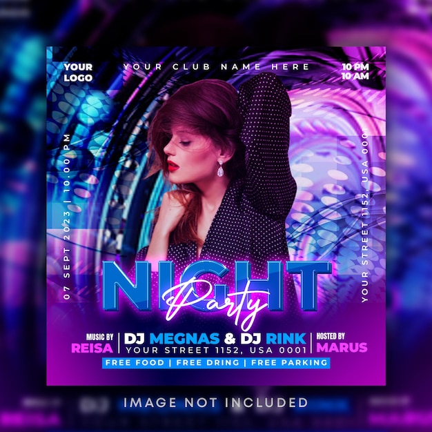 Night Party Flyer Template