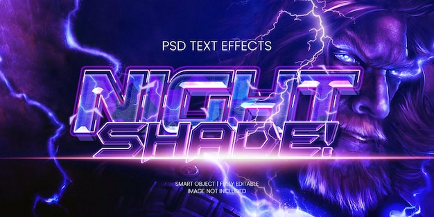 NIGHT SHADE TEXT EFFECT