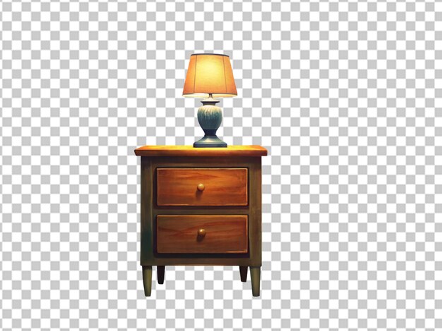 Nightstand isolated on transparent background