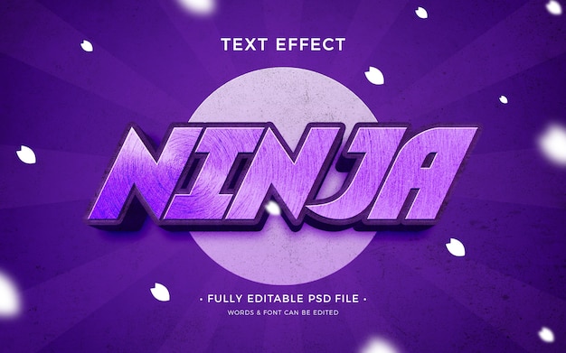 Ninja text effect