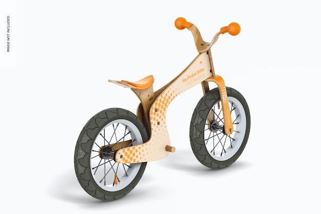 No Pedal Bike Mockup, Right View