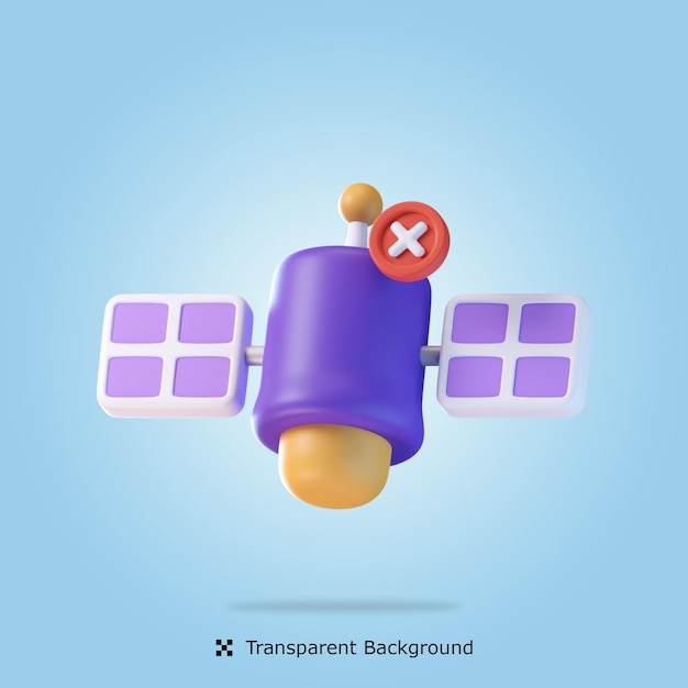 No Signal 3d icon illustration