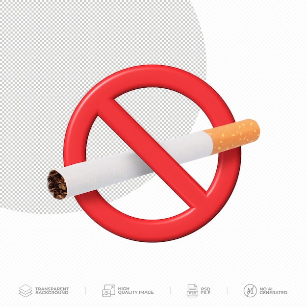 no smoking day no smoking sign on transparent background