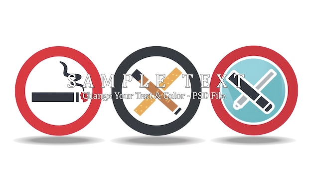 PSD no smoking signs