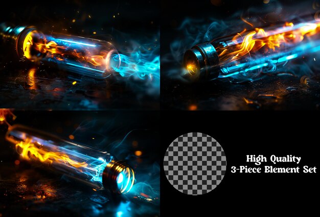 PSD noble gas with the lowest boiling and melting points on transparent background