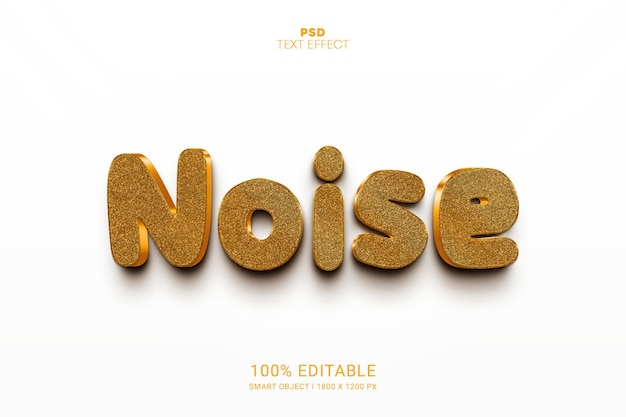 Noise PSD Editable Text Effect Design