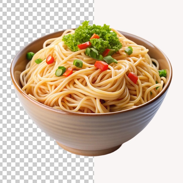 Noodles on transparent background