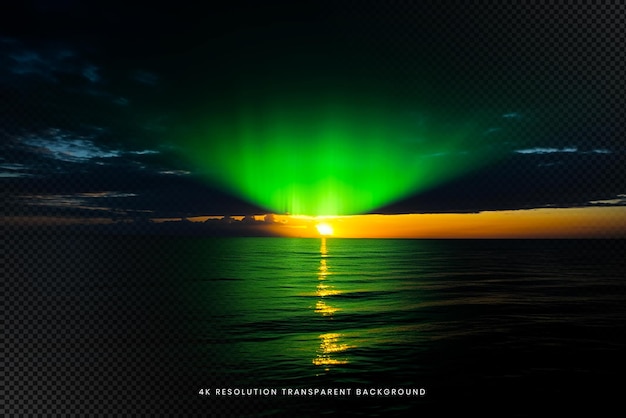 northern light on transparent background