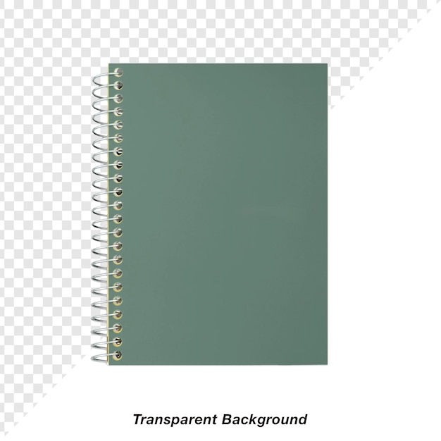 PSD note book with transparent background