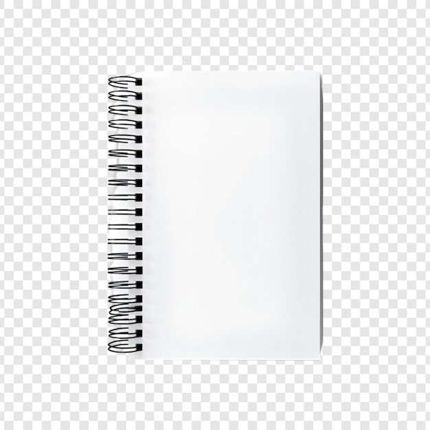 notebook isolated on a transparent background