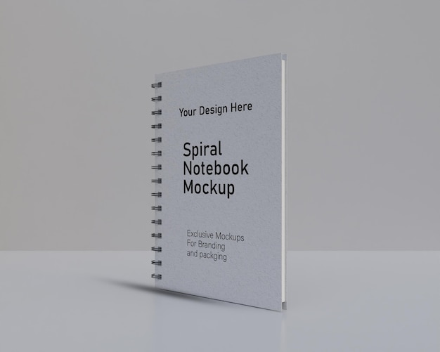 Notebook mockup design realestics nootpad design