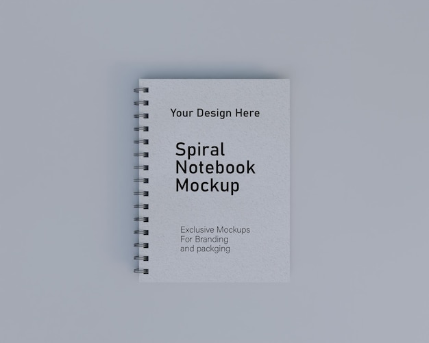 Notebook mockup design realestics nootpad design