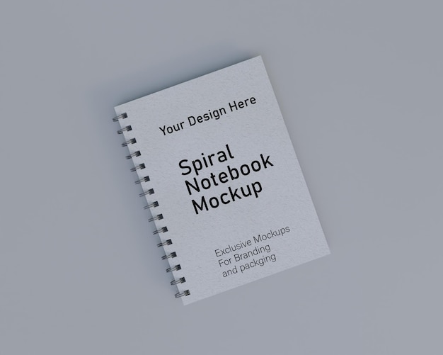 Notebook mockup design realestics nootpad design