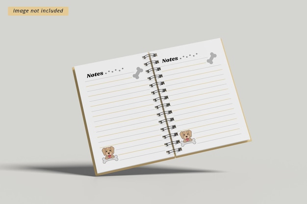 Notebook mockup