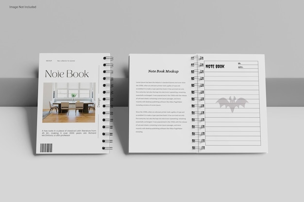 notebook mockup