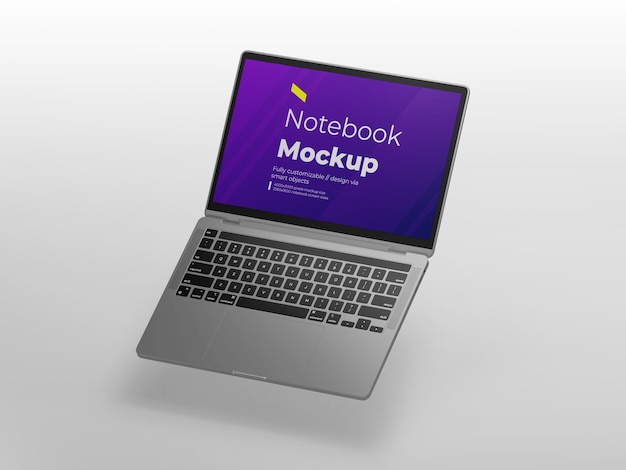 Notebook Screen Mockup Template