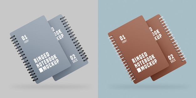 Notebook set mockup