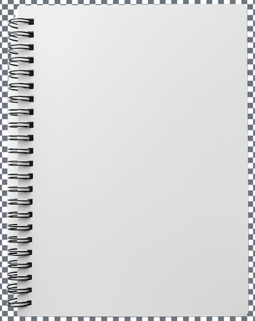 PSD notebook with a spiral bound book