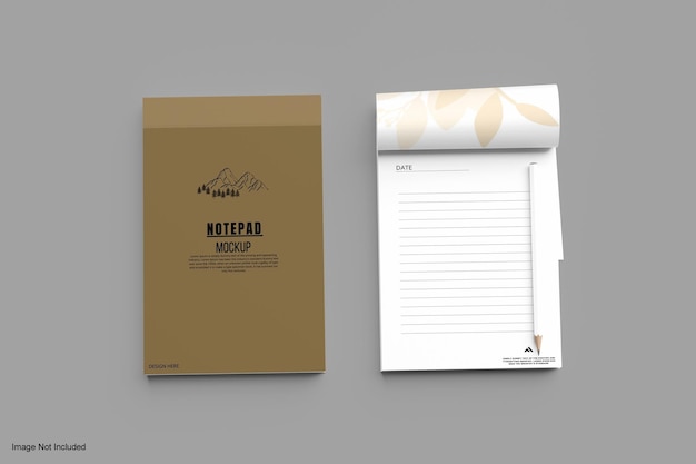 NOTEPAD MOCKUP