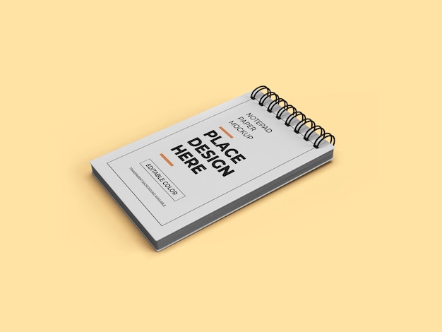 Notepad Paper Mockup