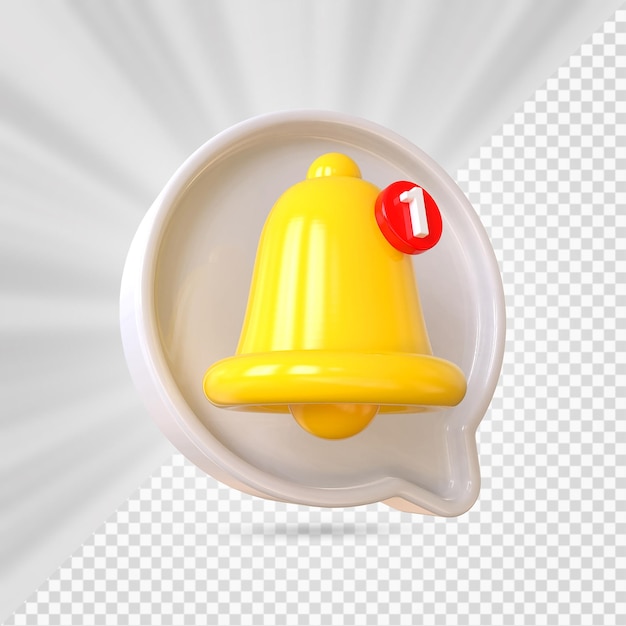 Notification 3D Icon