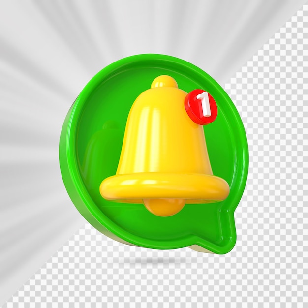 Notification 3D Icon