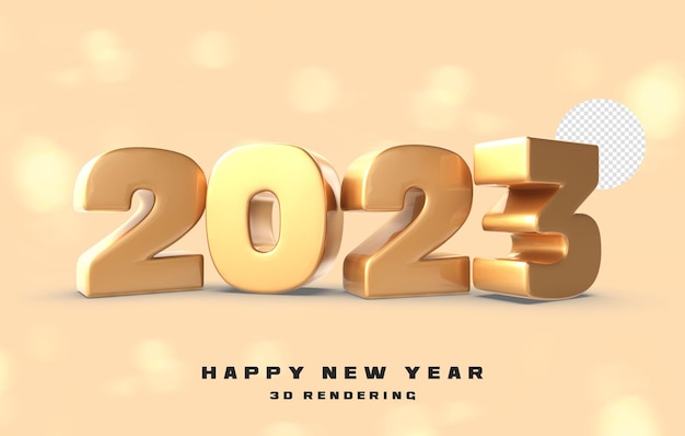 Number 2023 Happy New Year 2023