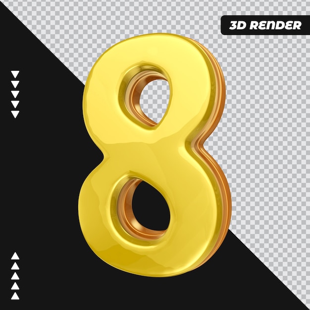 Number 3D Rendering