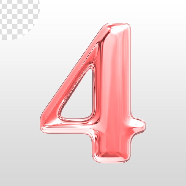 Number Anniversary 3D Render