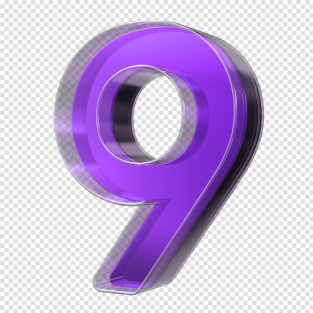 Number Class 3D Rendering