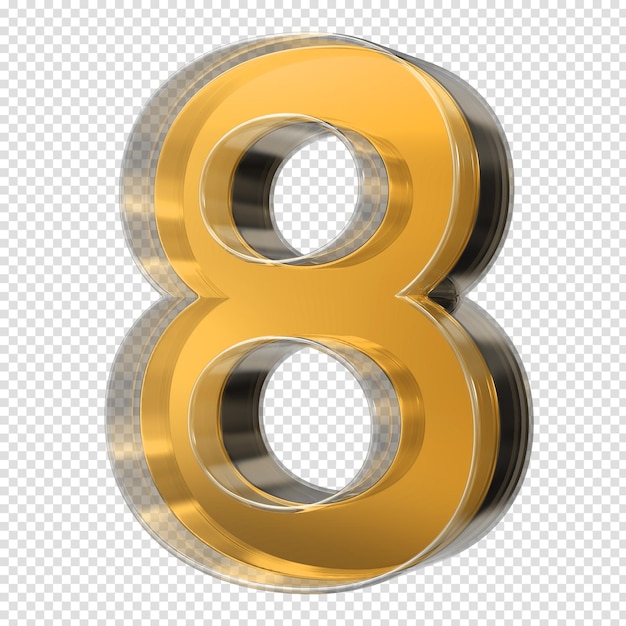 Number Class 3D Rendering