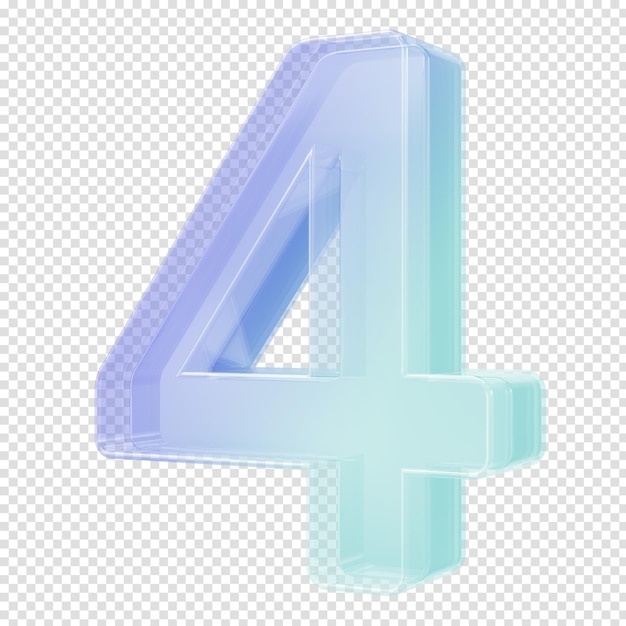 Number Class 3D Rendering