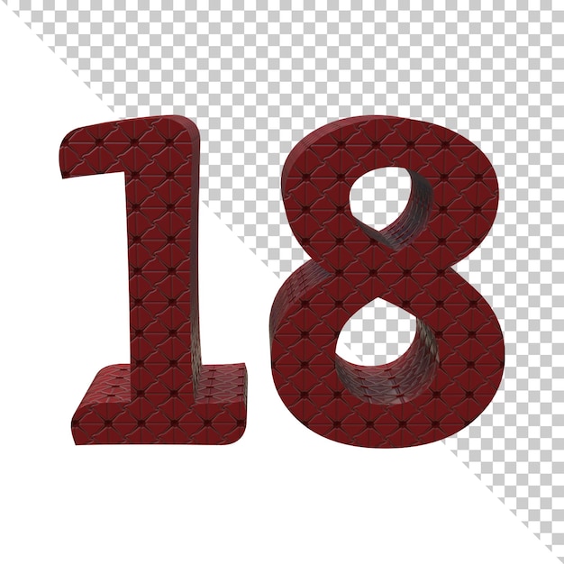 Number Eleven 3d rendering icon