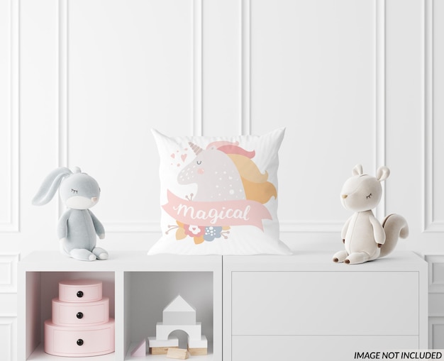 Nursery Throw Pillow Mockup