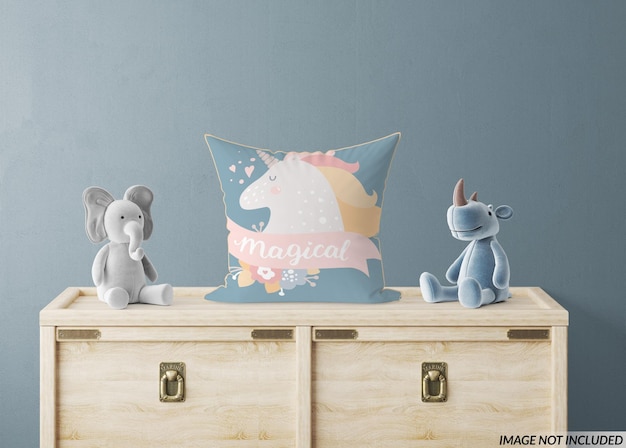 Nursery Throw Pillow Mockup