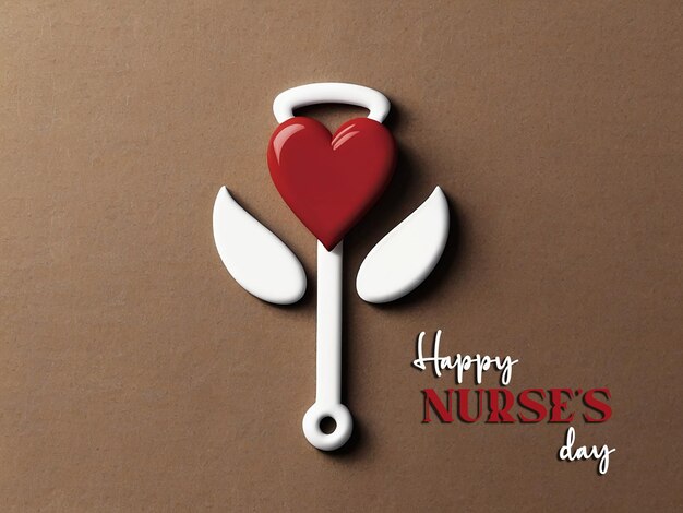 Nurses day greetings template background image with editable file