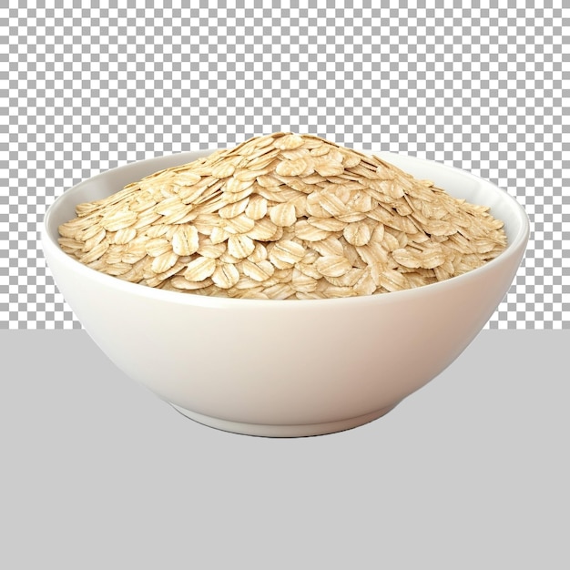 Oatmeal in a Bowl on Transparent Background Ai Generated